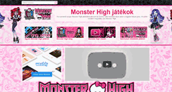 Desktop Screenshot of monsterhighjatekok.com