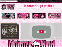 Tablet Screenshot of monsterhighjatekok.com